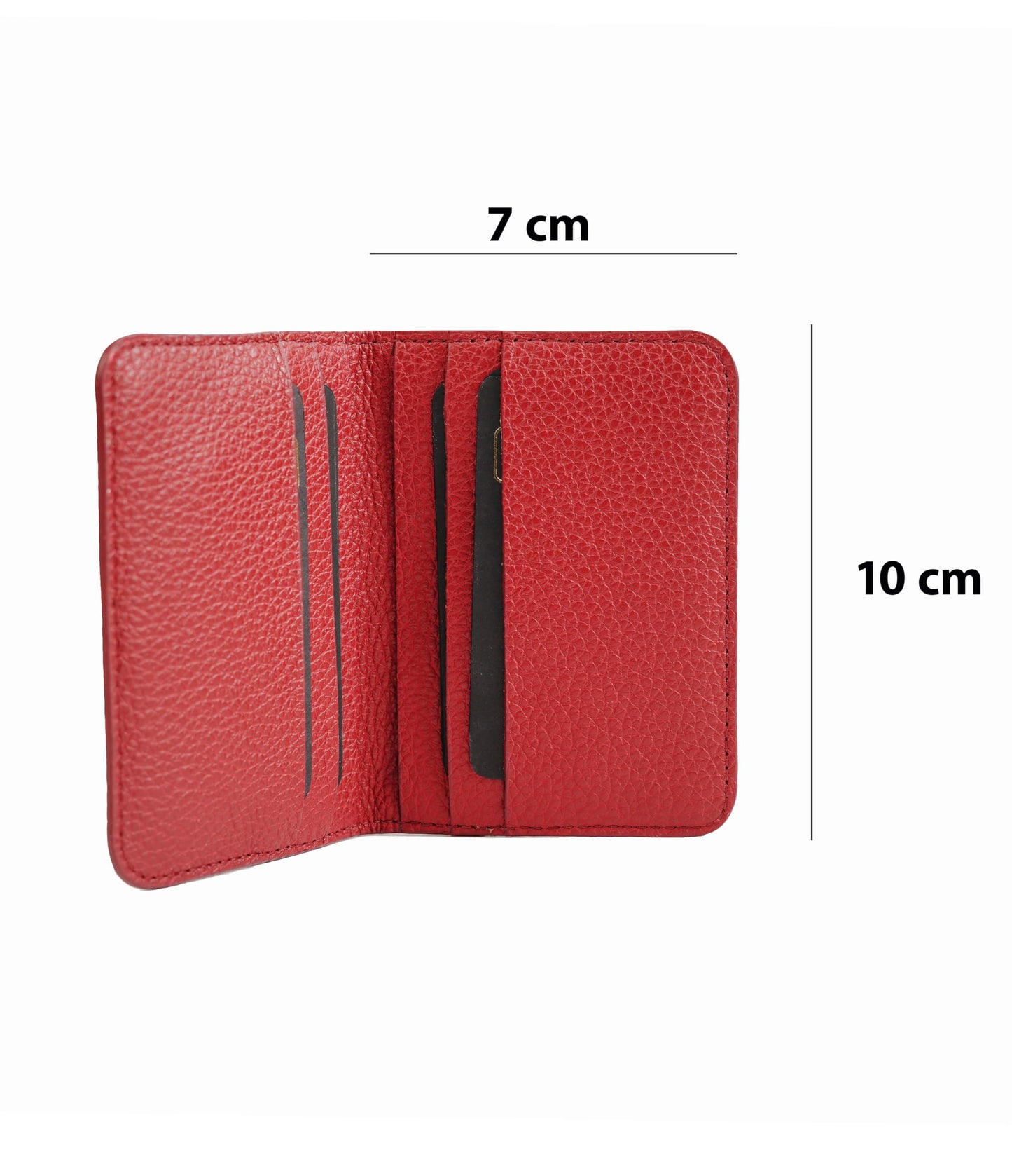 Marc Tchou Leder-Kartenetui – Schlankes Kreditkartenetui mit 6 Fächern, Elegant & Kompakt