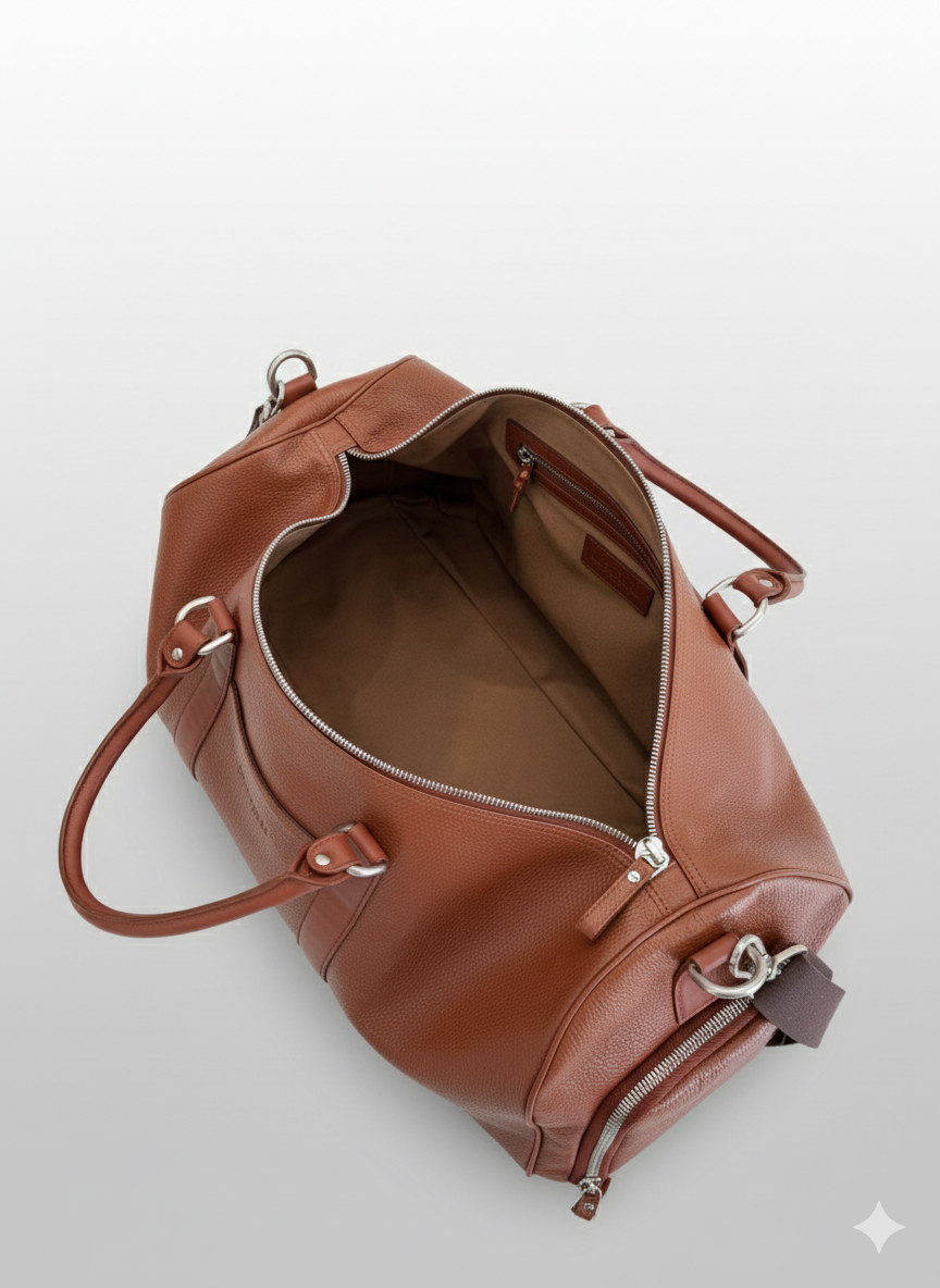 MAÎTRE DU VOYAGE: Der Luxus-Weekender aus italienischem Vollnarbenleder