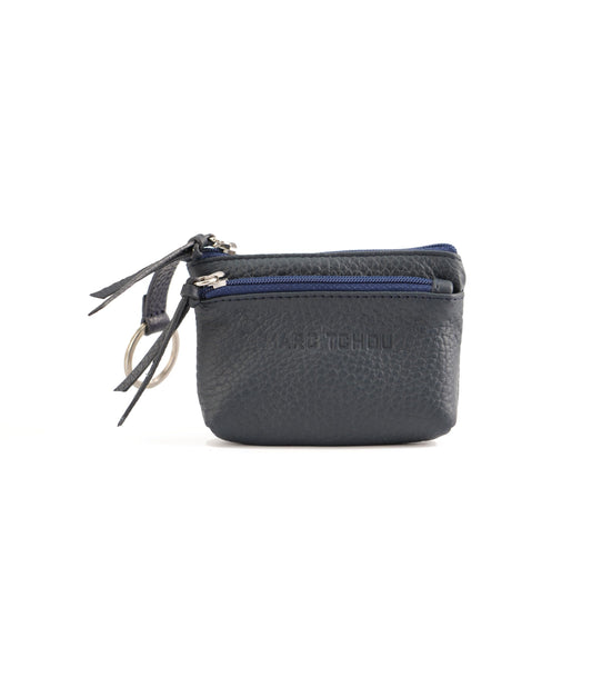 Marc Tchou Blumen-Design Schlüsseltasche Marinenblau