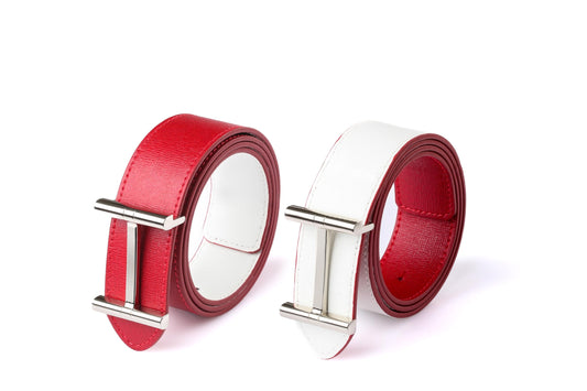 Marct Tchou 2-in-1 Ledergürtel für Damen – Wendbar, Elegant, 30mm Breite