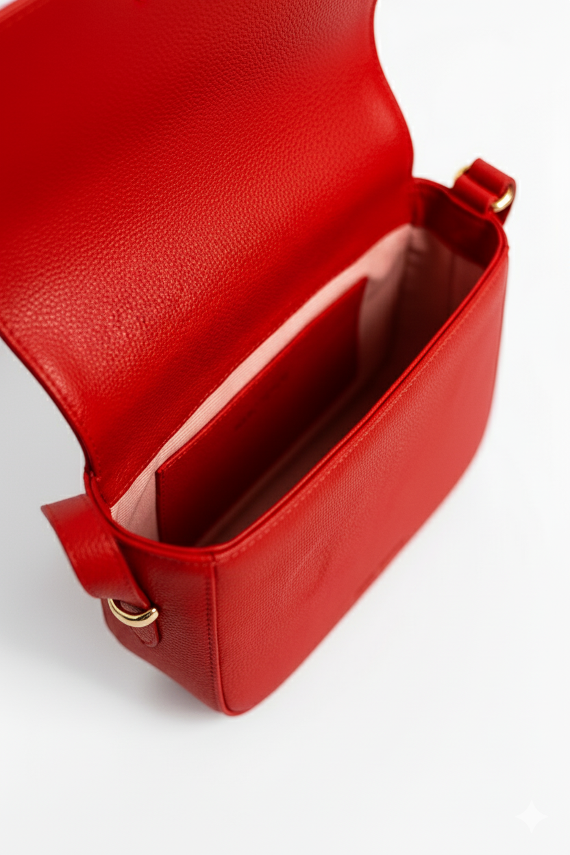 "Le Classique" – Exklusive Satteltasche aus genarbtem Kalbsleder