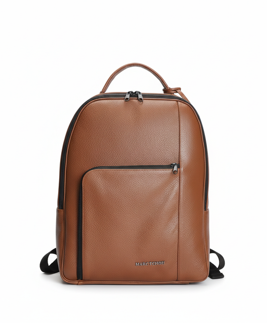 Marc Tchou – Exklusiver Leder-Rucksack in zeitlosen Farben